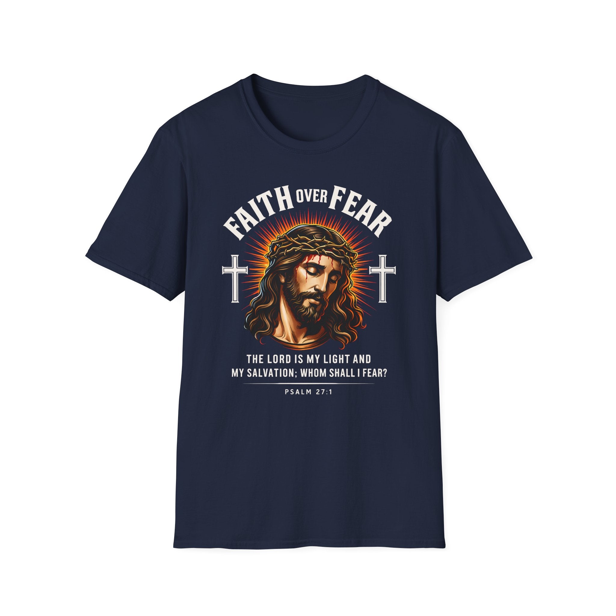 FAITH OVER FEAR JESUS CROWN OF THORNS T-Shirt