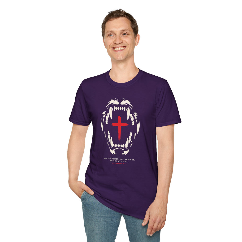 NOT BY POWER LION CROSS T-Shirt