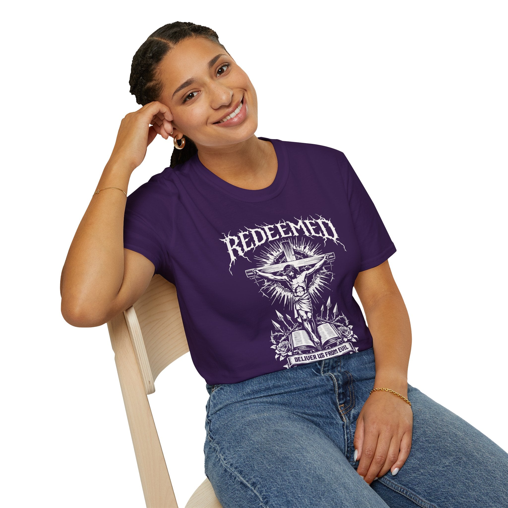 REDEEMED JESUS CROSS METAL T-Shirt