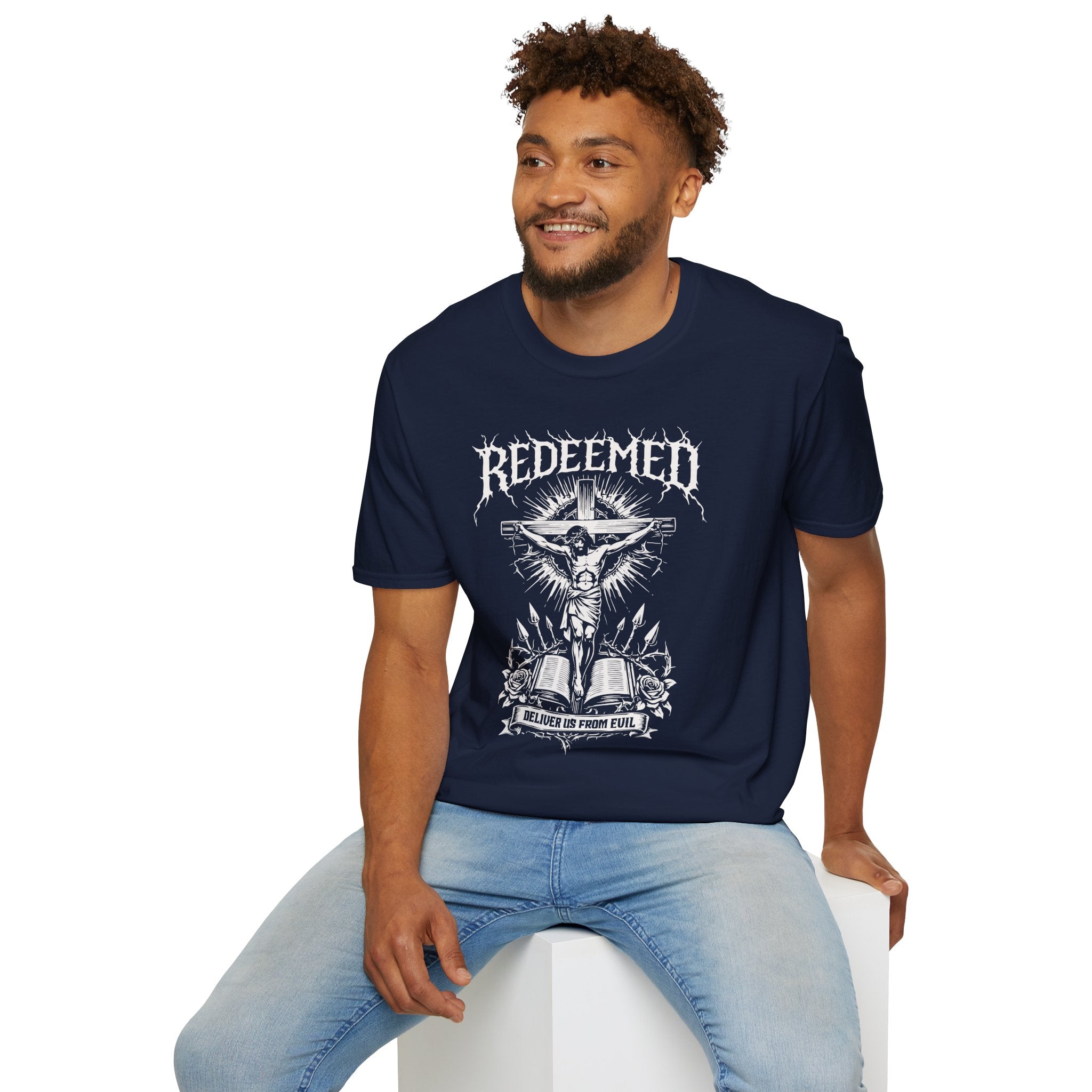 REDEEMED JESUS CROSS METAL T-Shirt