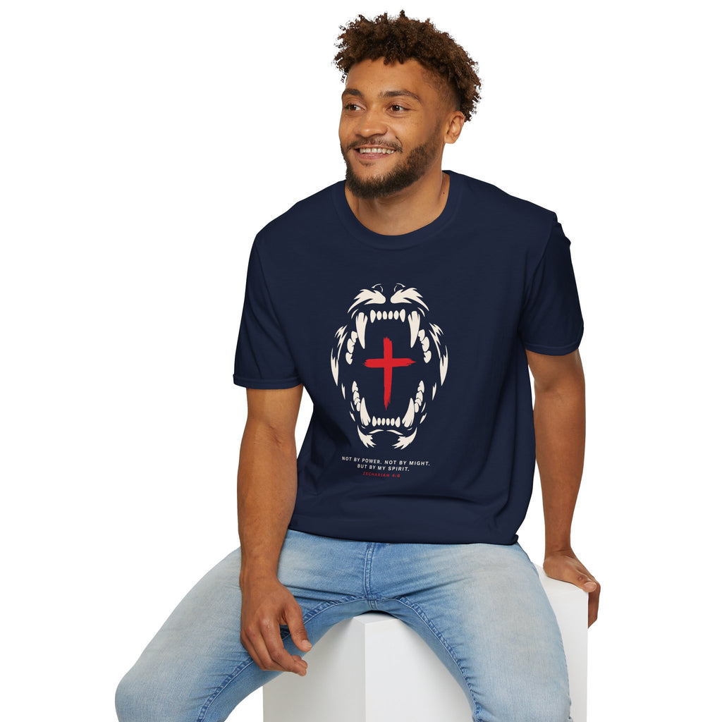 NOT BY POWER LION CROSS T-Shirt