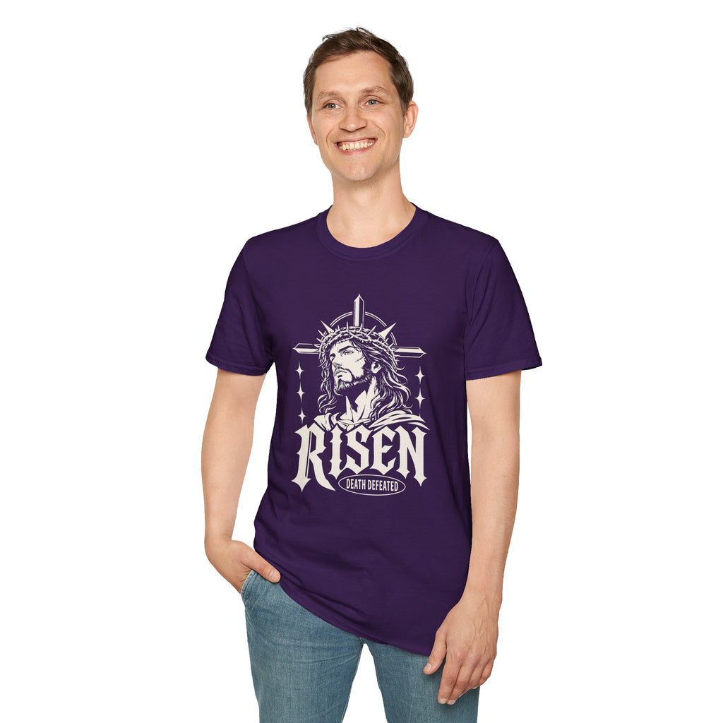 RISEN DEATH DEFEATED JESUS MANGA T-Shirt