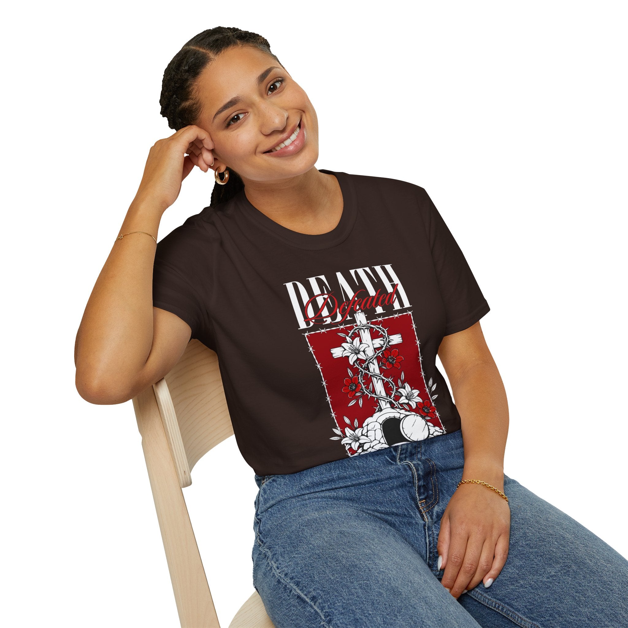 DEATH DEFEATED THE TOMB IS EMPTY T-Shirt