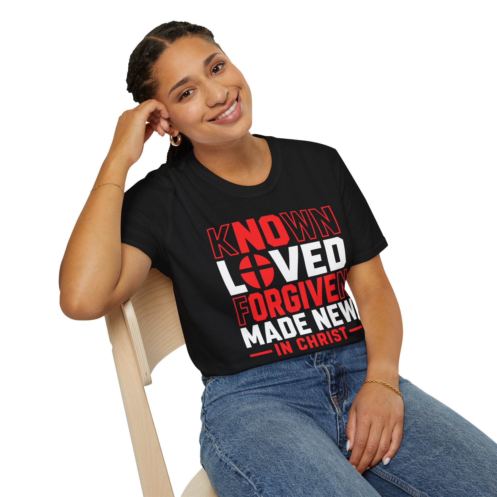 KNOWN LOVED FORGIVEN MADE NEW IN CHRIST T-Shirt