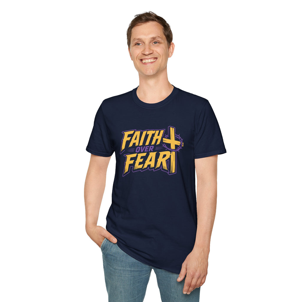 FAITH OVER FEAR YELLOW PURPLE 1 T-Shirt
