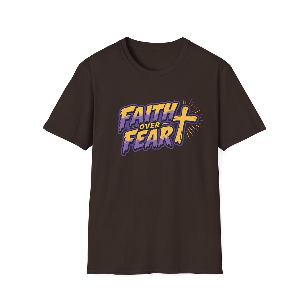 FAITH OVER FEAR YELLOW PURPLE 2 T-Shirt