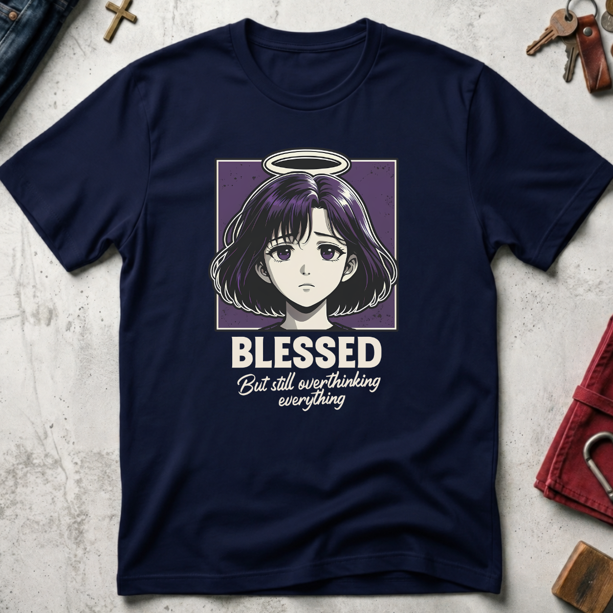 Blessed but Still Overthinking Everything - Navy