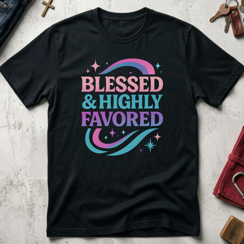 Blessed & Highly Favored - Black