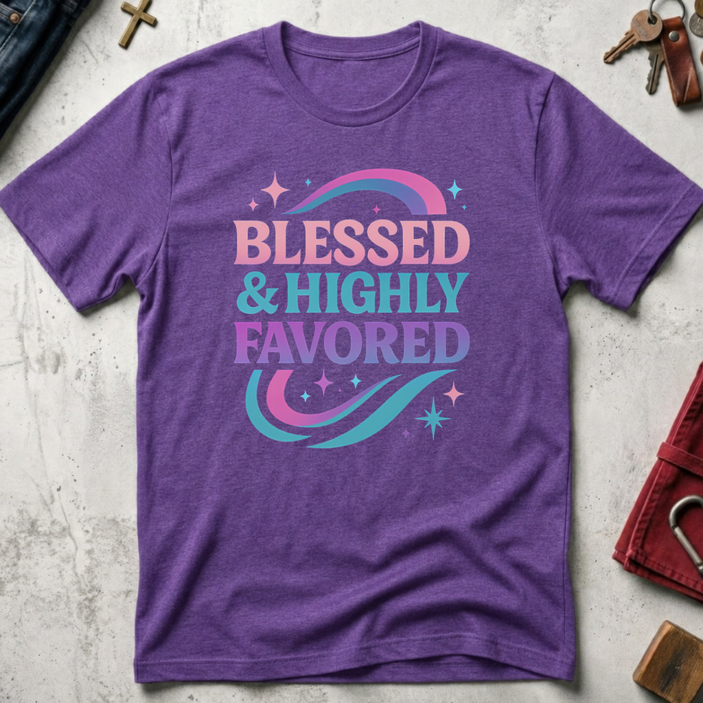 Blessed & Highly Favored - Heather Purple