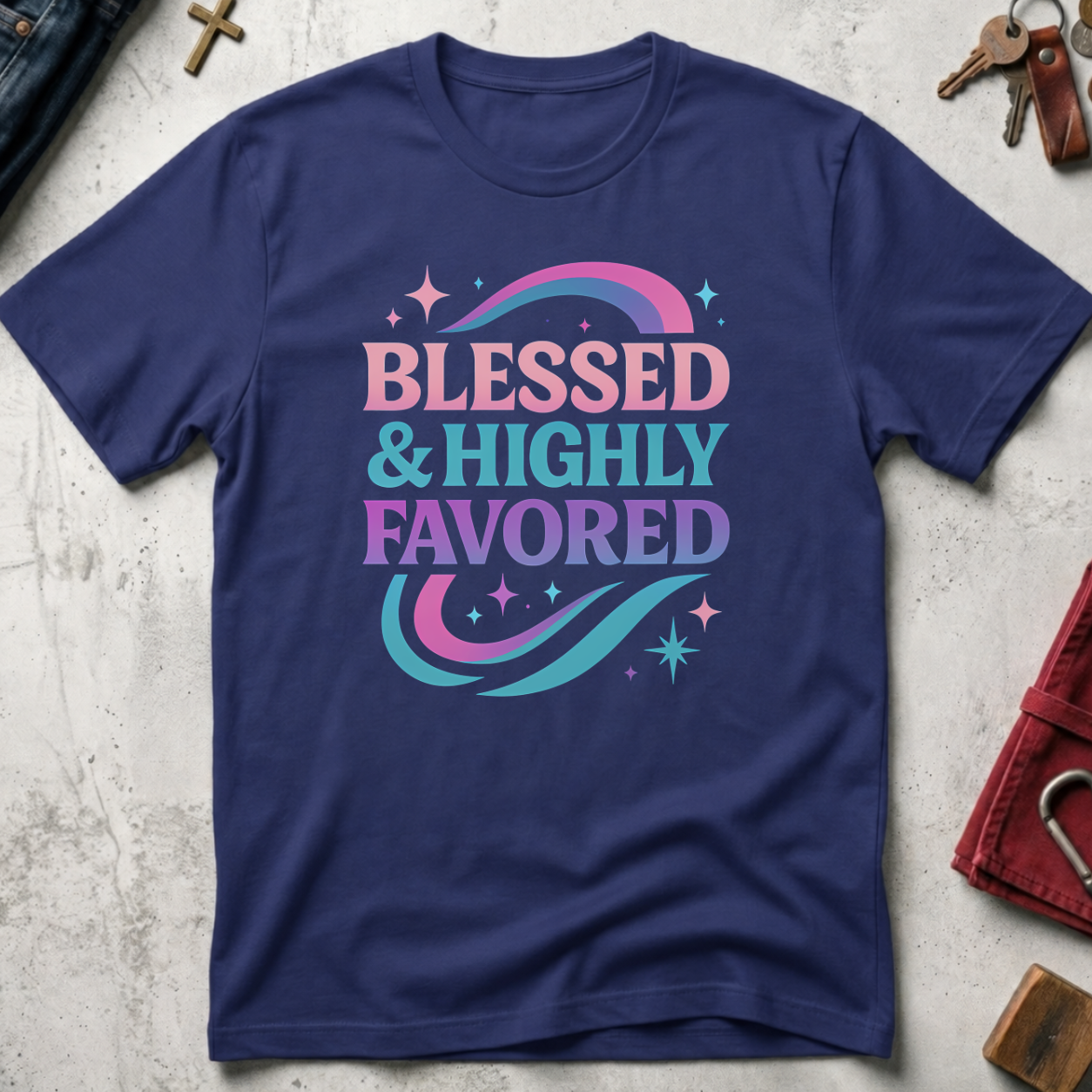 Blessed & Highly Favored - Metro Blue