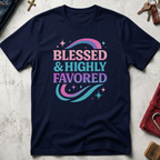 Blessed & Highly Favored - Navy