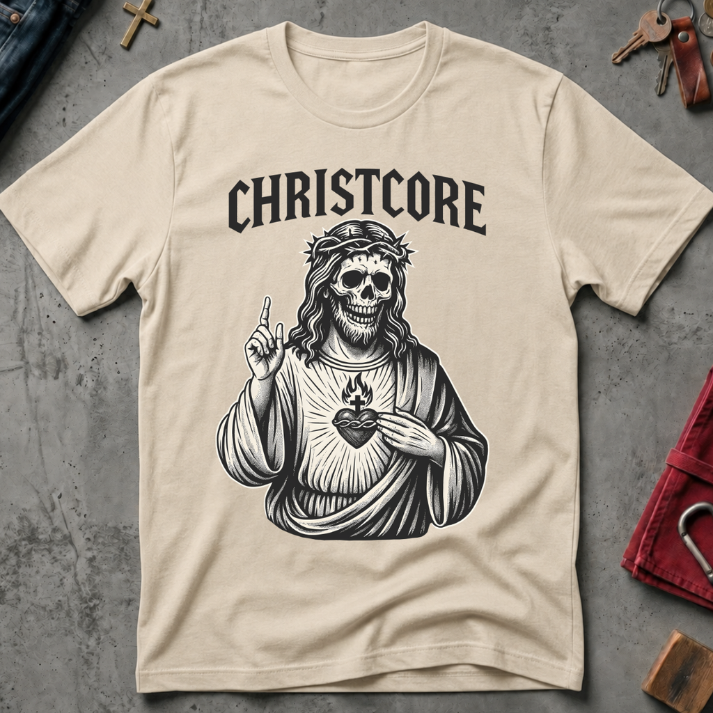 CHRISTIAN CHRISTCORE TOUCHING HEART 2 black - Mockup - Sand