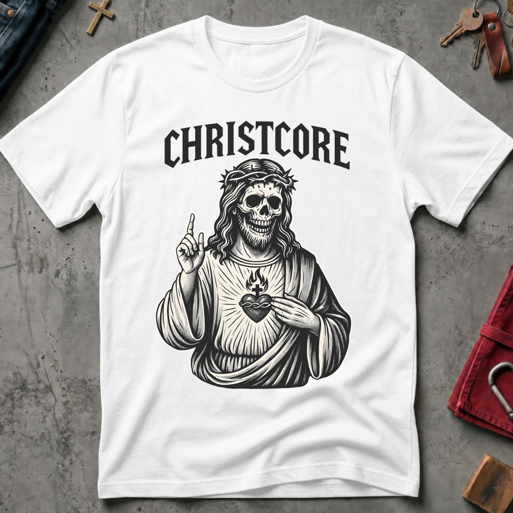 CHRISTIAN CHRISTCORE TOUCHING HEART 2 black - Mockup - White