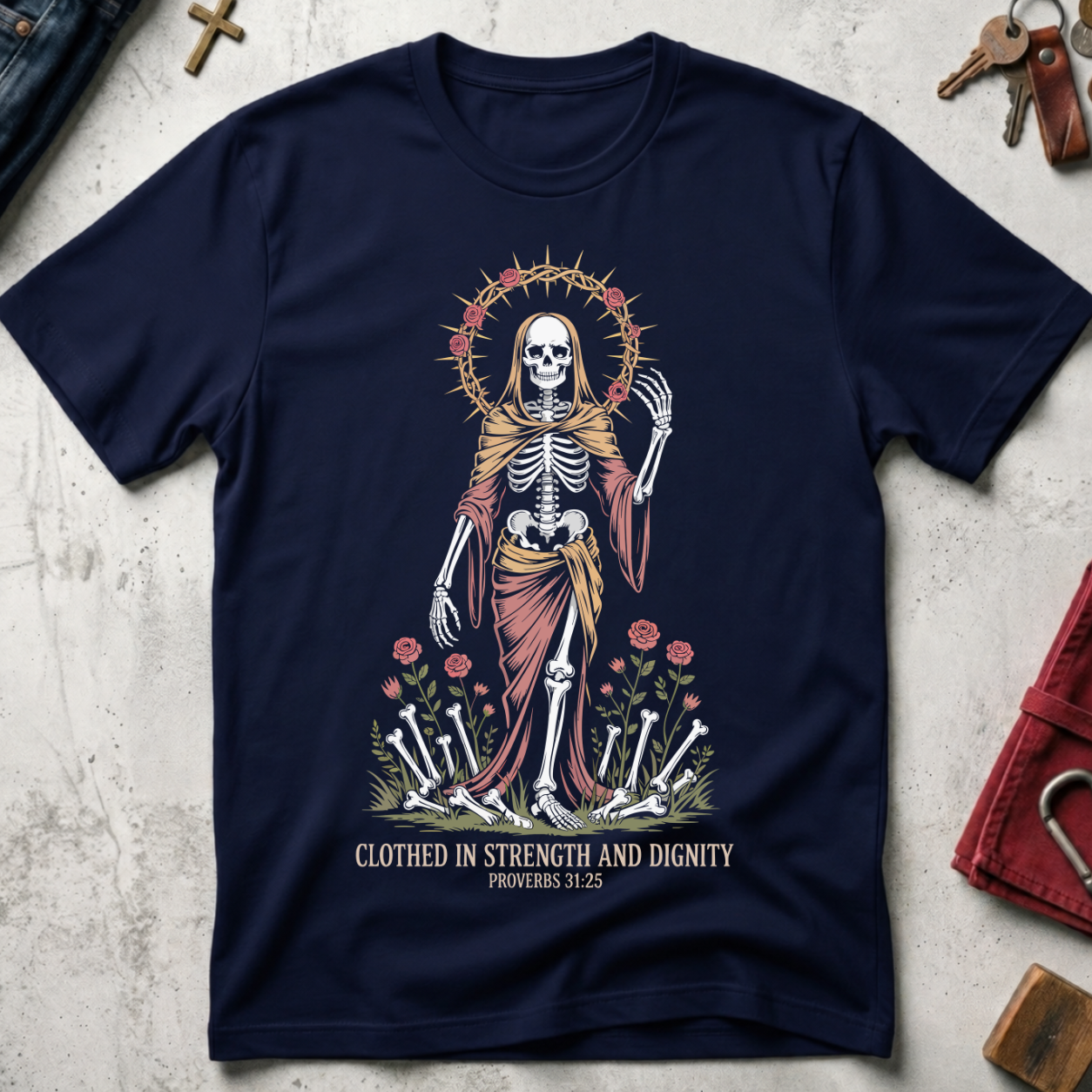 Clothed in Strength and Dignity - Navy