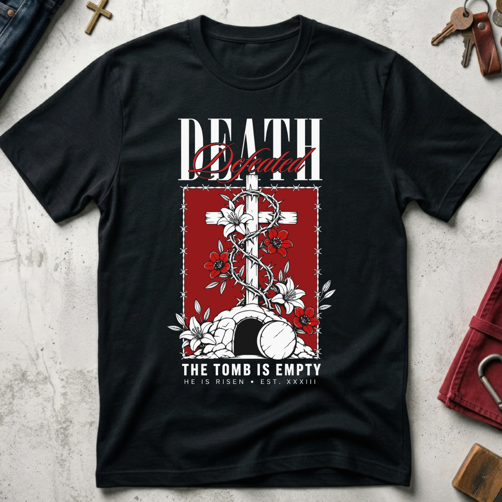Death Defeated, the Tomb Is Empty - Black
