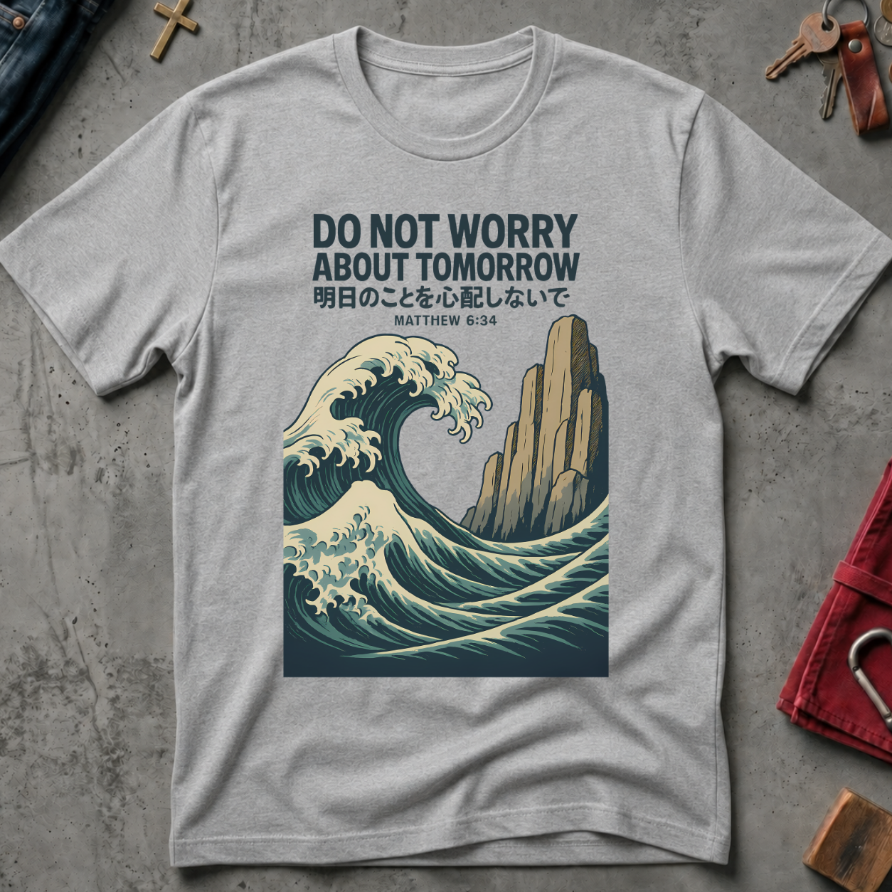CHRISTIAN DONT WORRY ABOUT TOMORROW 1 - Mockup - Sport Grey
