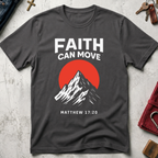 Faith Can Move Mountains - Charcoal