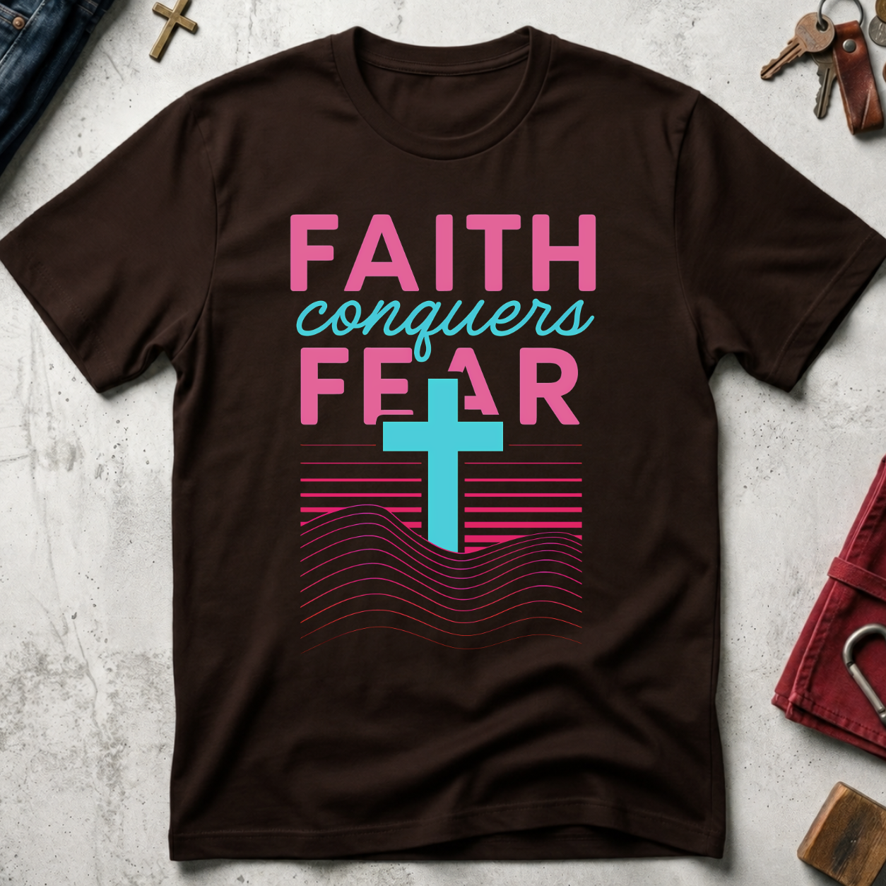 Faith Conquers Fear - Dark Chocolate