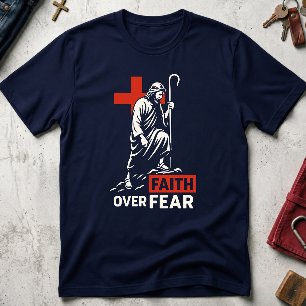 Faith Over Fear - Navy