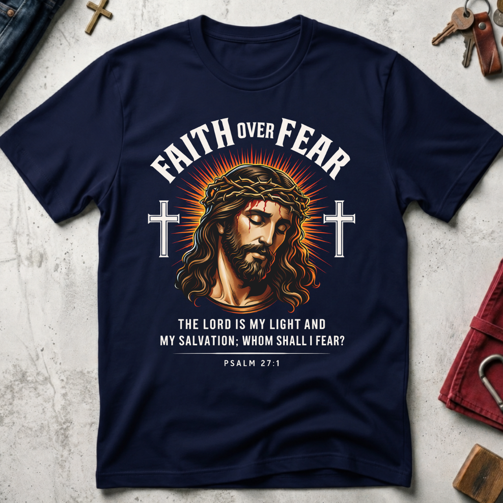 Faith Over Fear - Navy