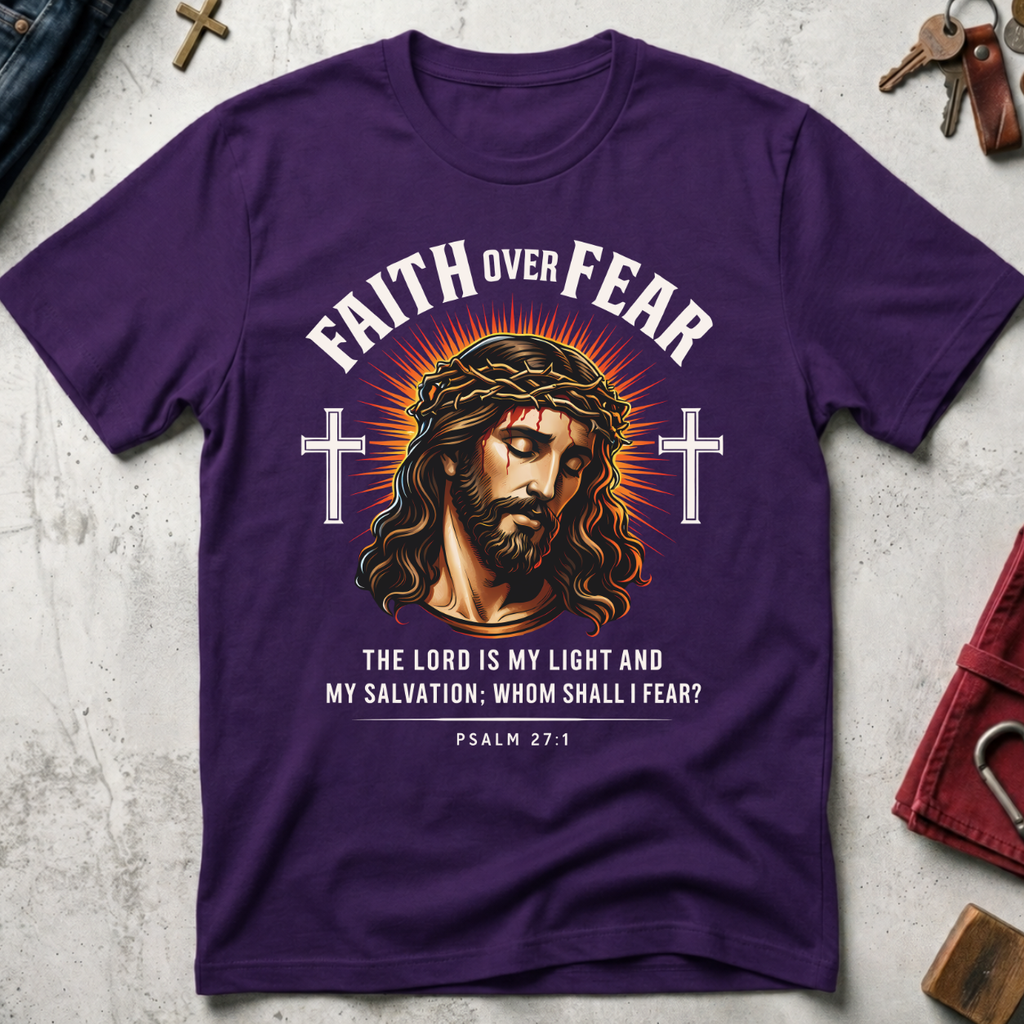 Faith Over Fear - Purple