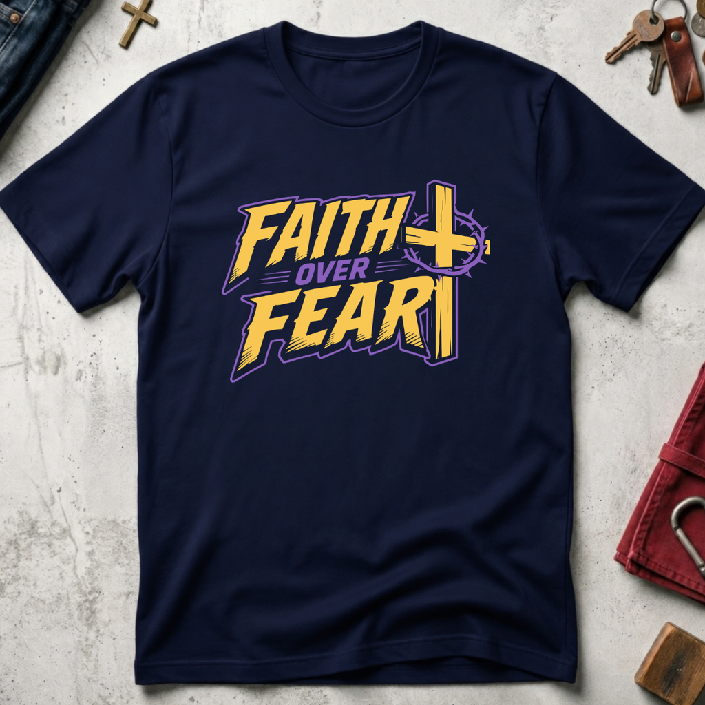 Faith Over Fear - Navy