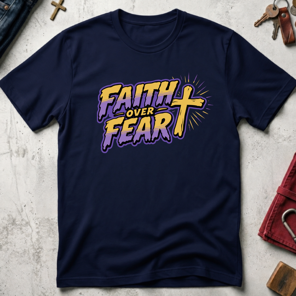 Faith Over Fear - Navy