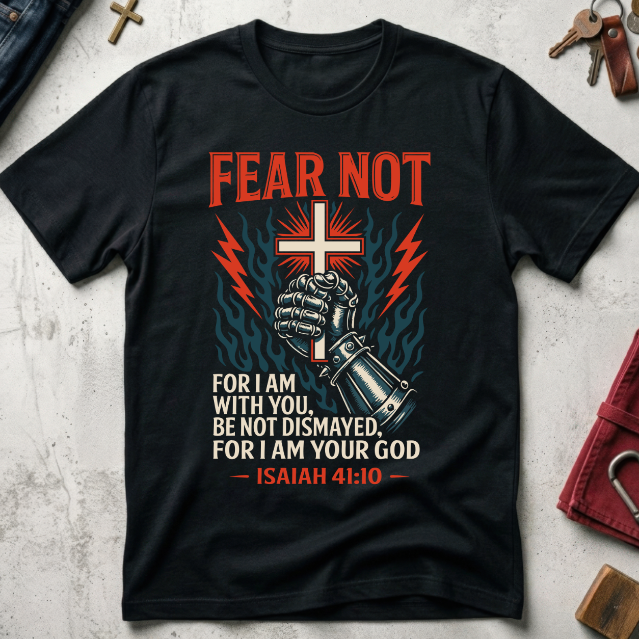 Fear Not, for I Am with You - Black