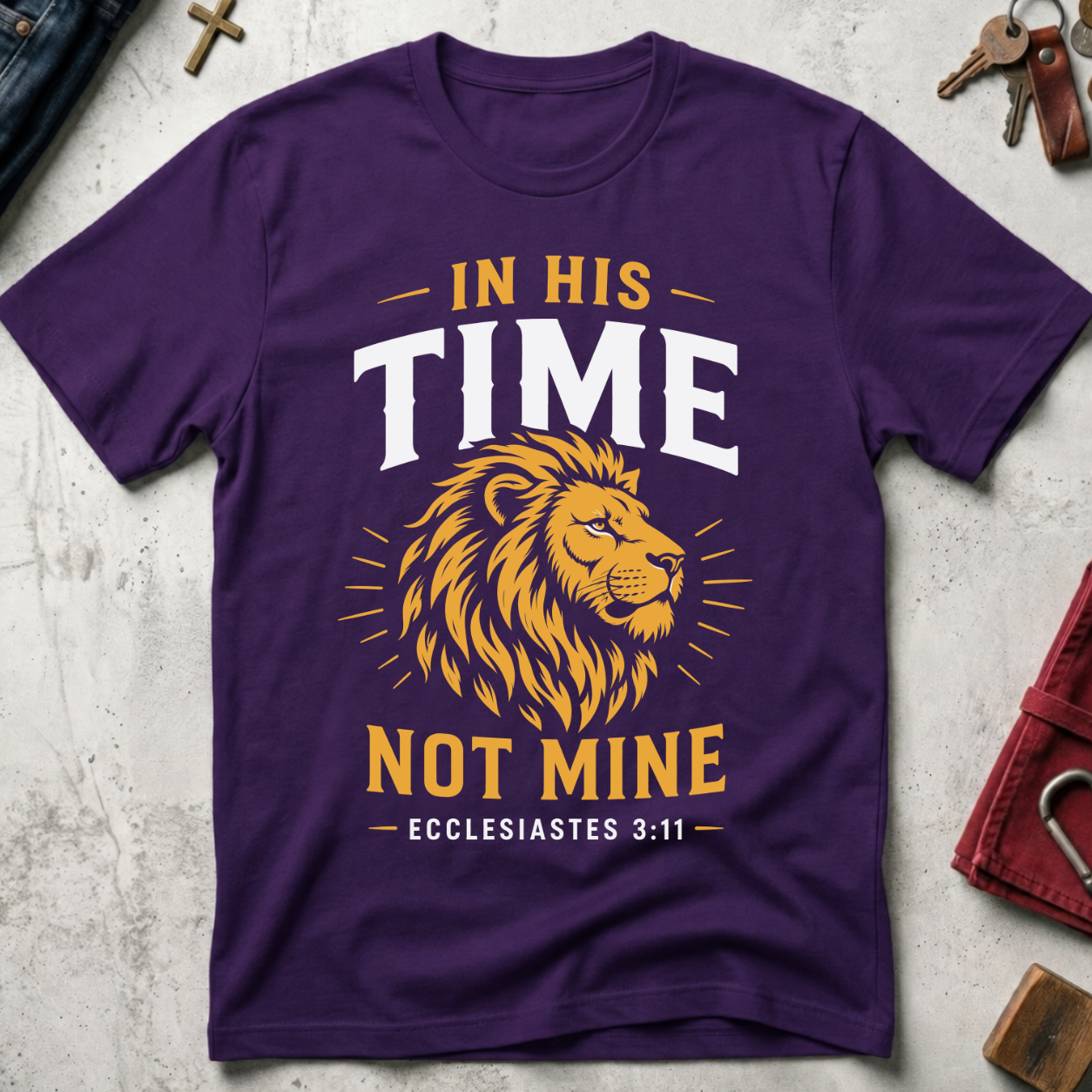In His Time, Not Mine - Purple