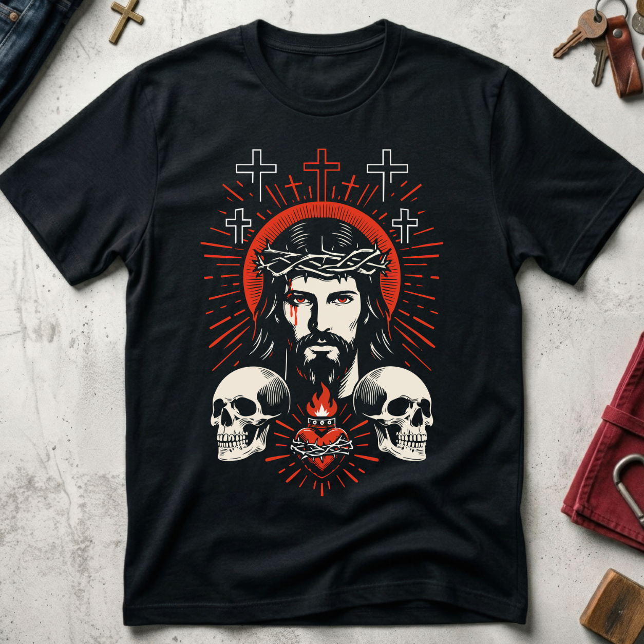 Sacred Heart of Jesus - Black