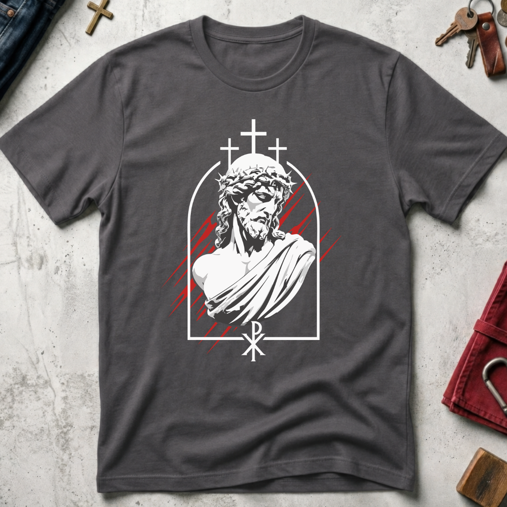 Crowned Jesus - Charcoal