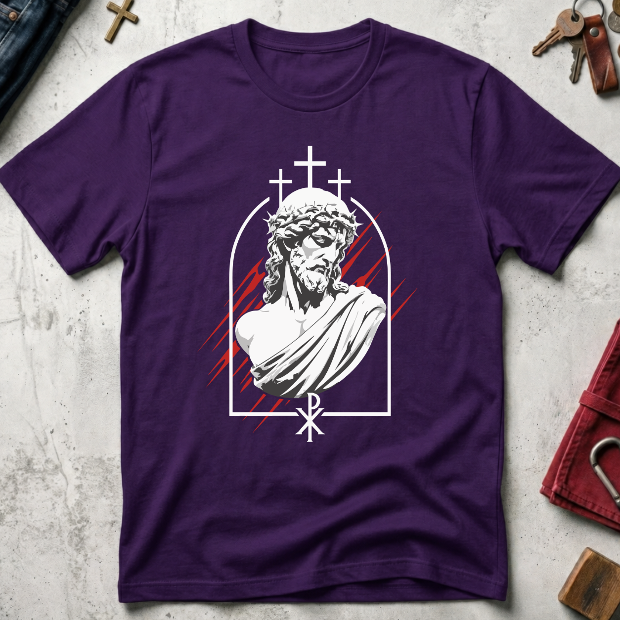 Crowned Jesus - Purple