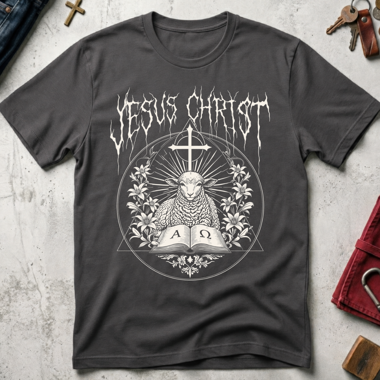 Jesus Christ, Lamb of God - Charcoal