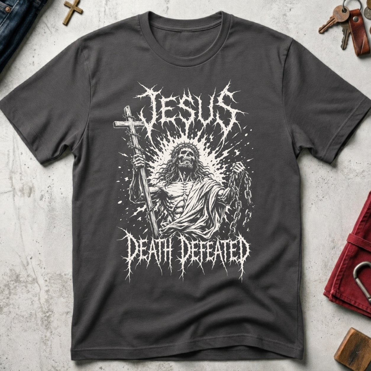 Jesus, Death Defeated - Charcoal