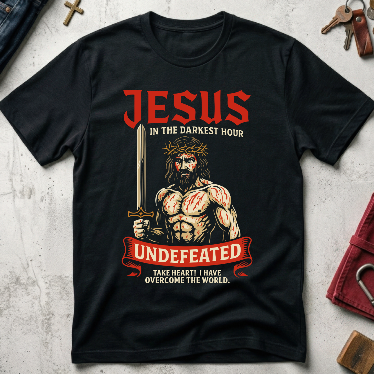 Jesus in the Darkest Hour - Black