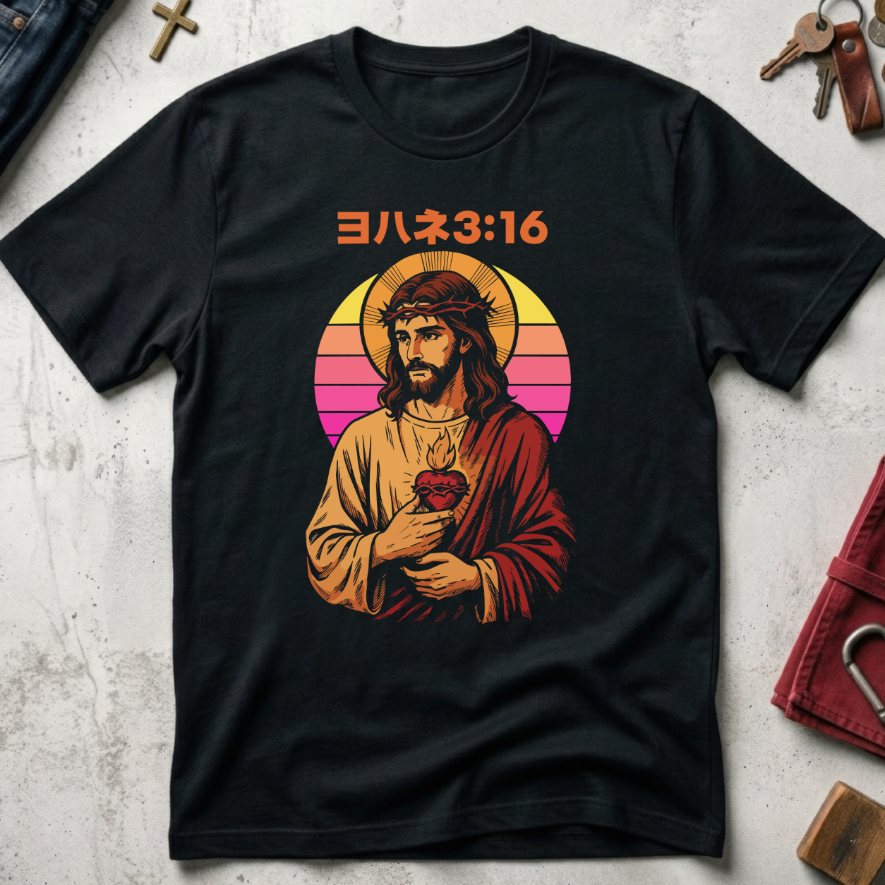Sacred Heart of Jesus - Black