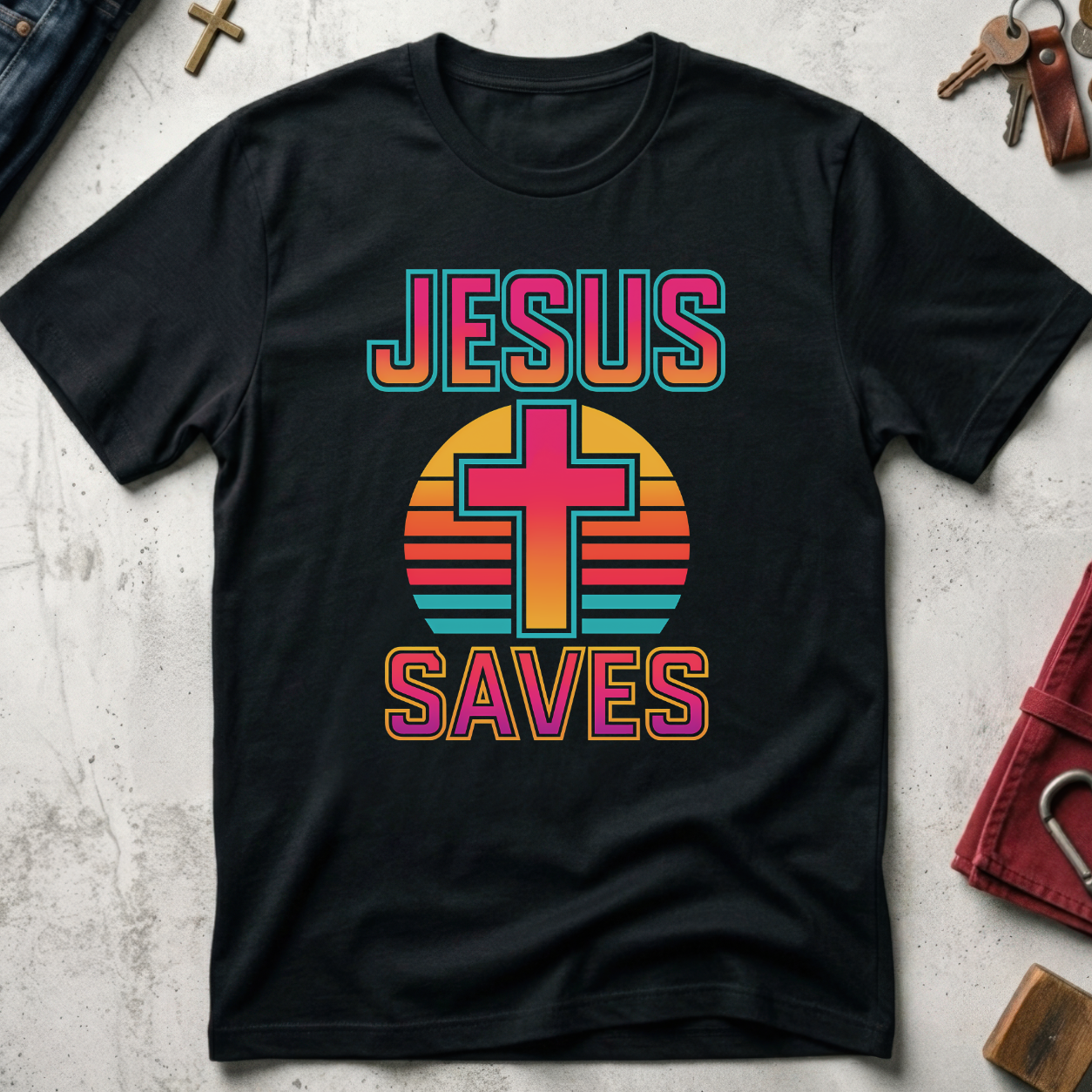 Jesus Saves - Black
