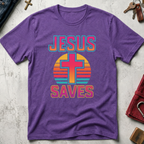 Jesus Saves - Heather Purple