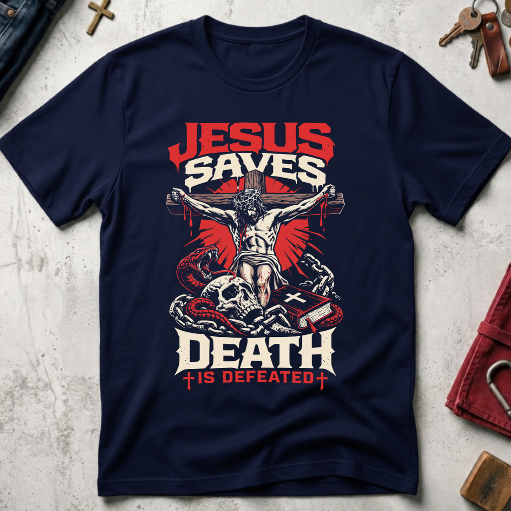 Jesus Saves, Death Is Defeated - Navy