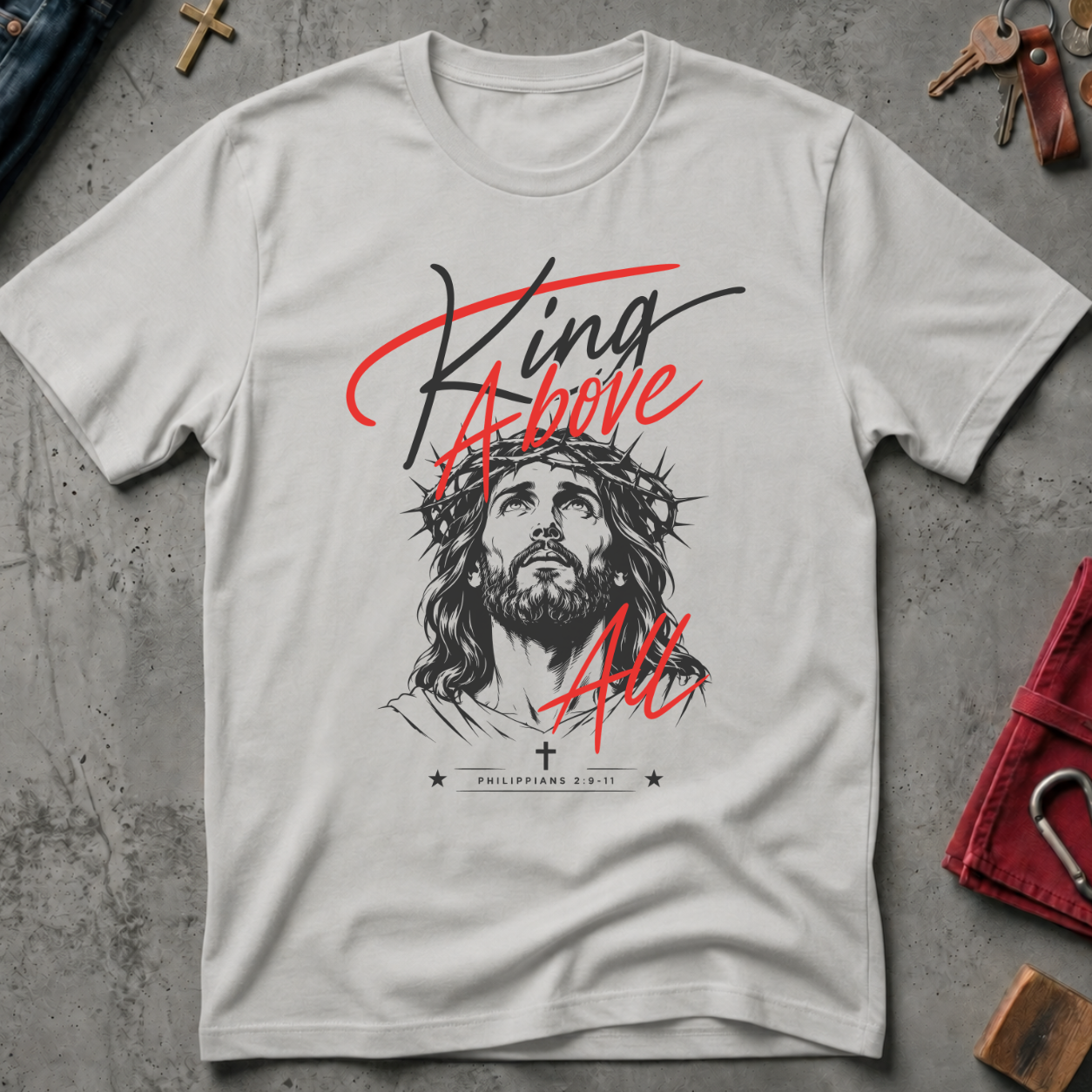 King Above All - Ice Grey