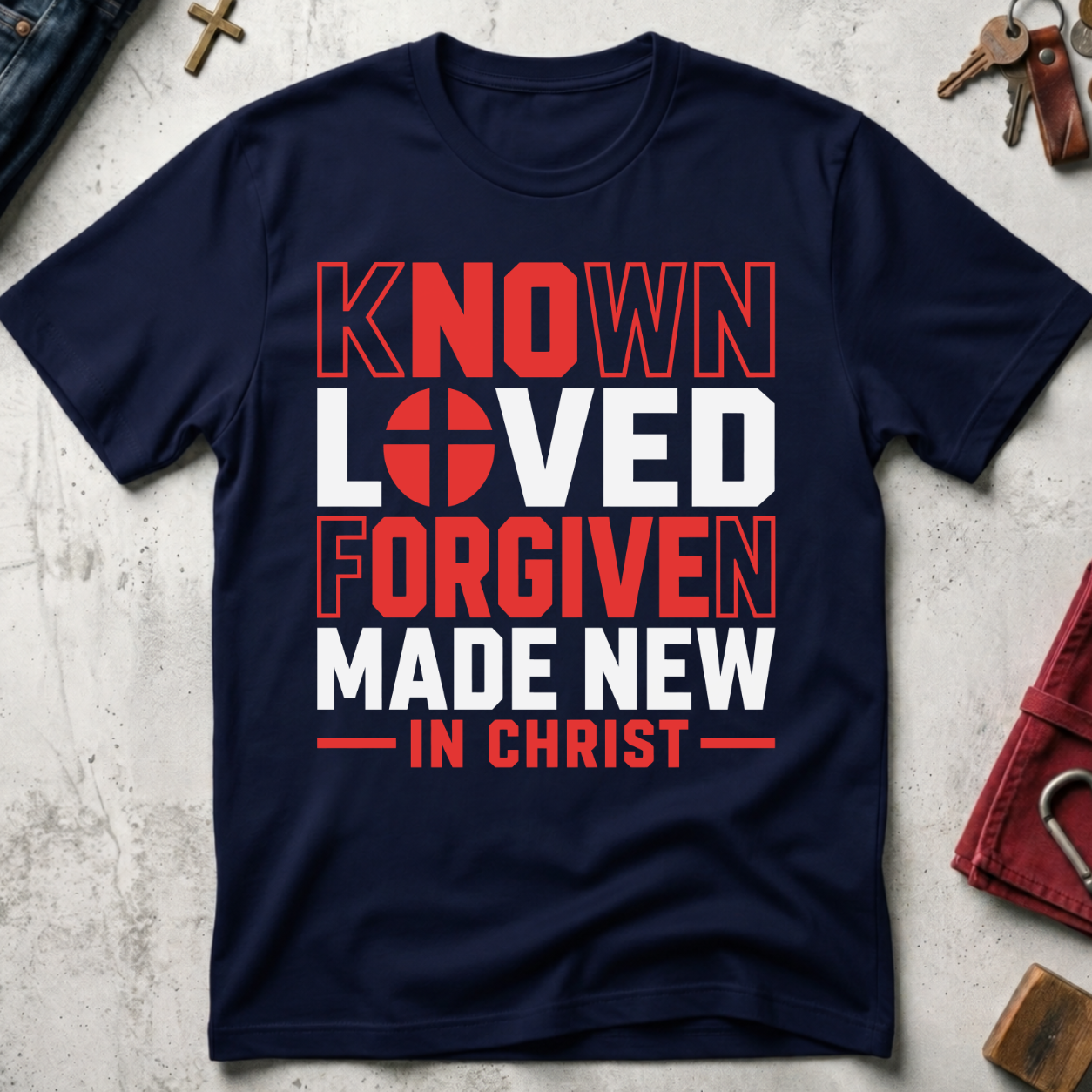 Known, Loved, Forgiven, Made New in Christ - Navy
