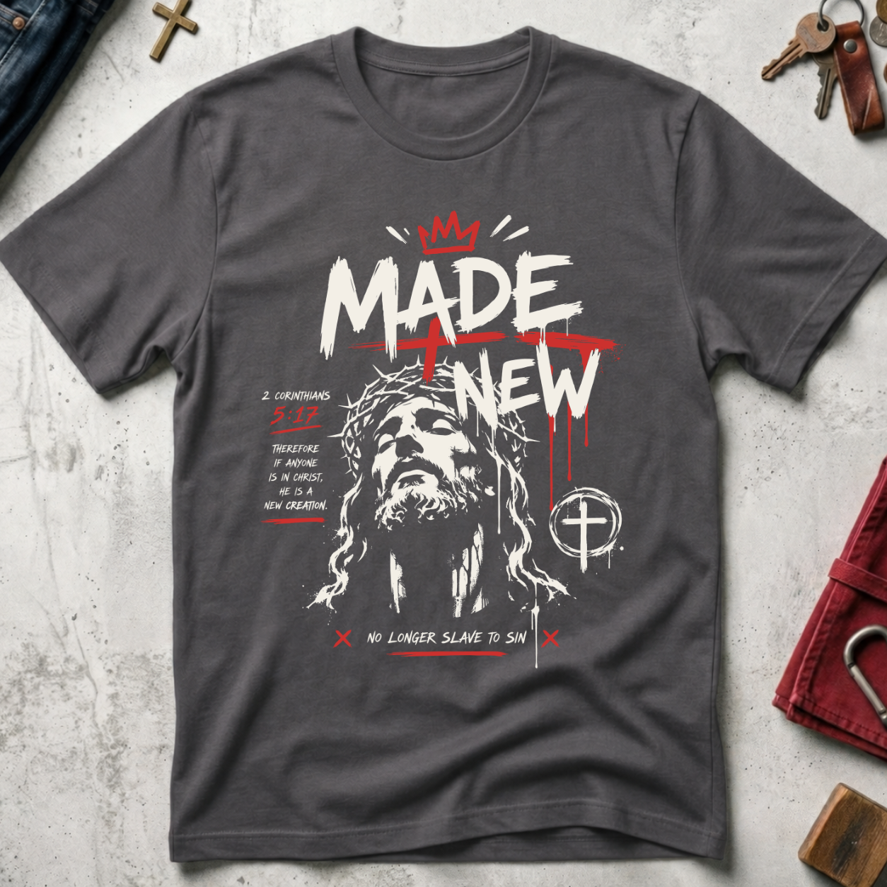 Made New, No Longer Slave to Sin - Charcoal