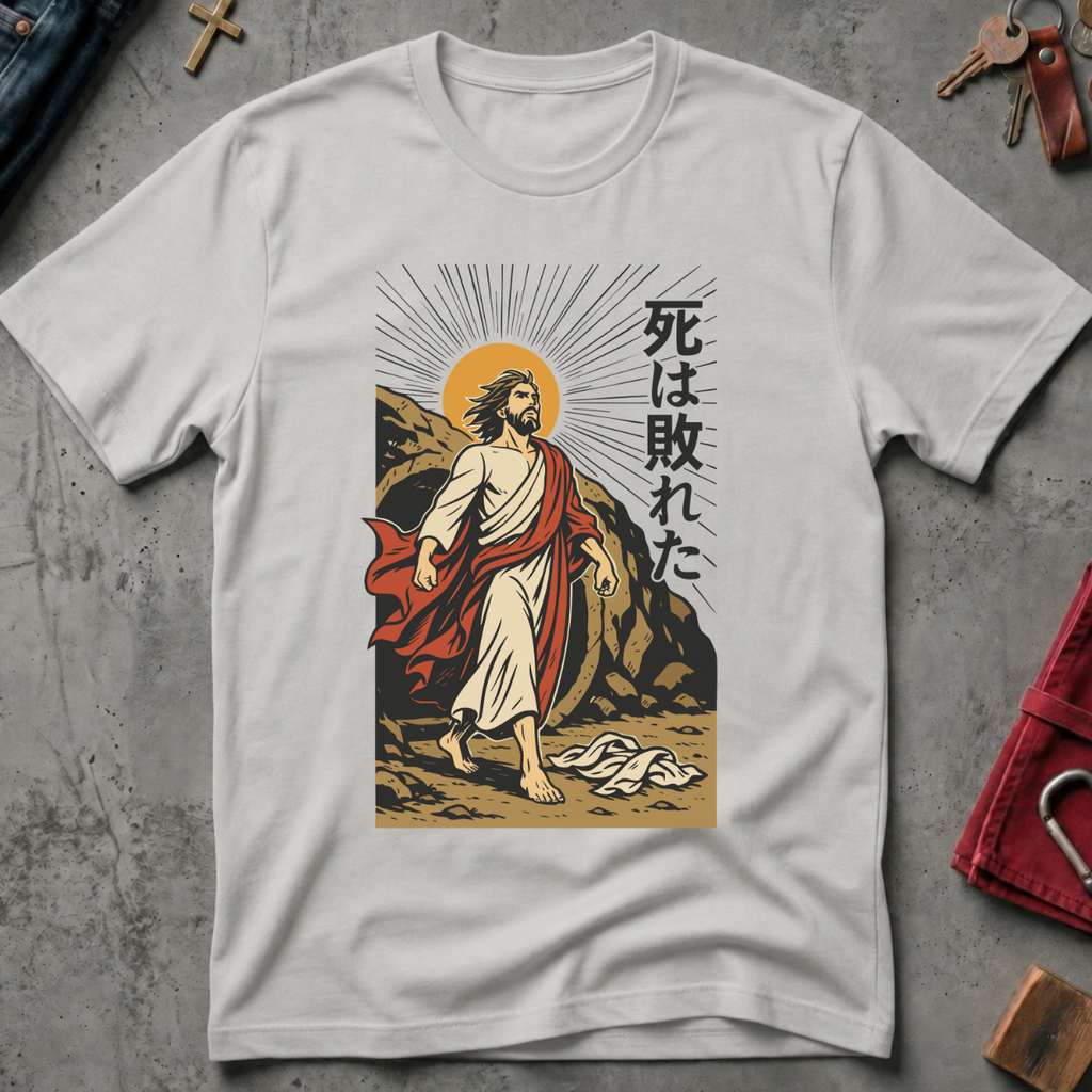 CHRISTIAN MANGA DEATH DEFEATED 1 - Mockup - Ice Grey
