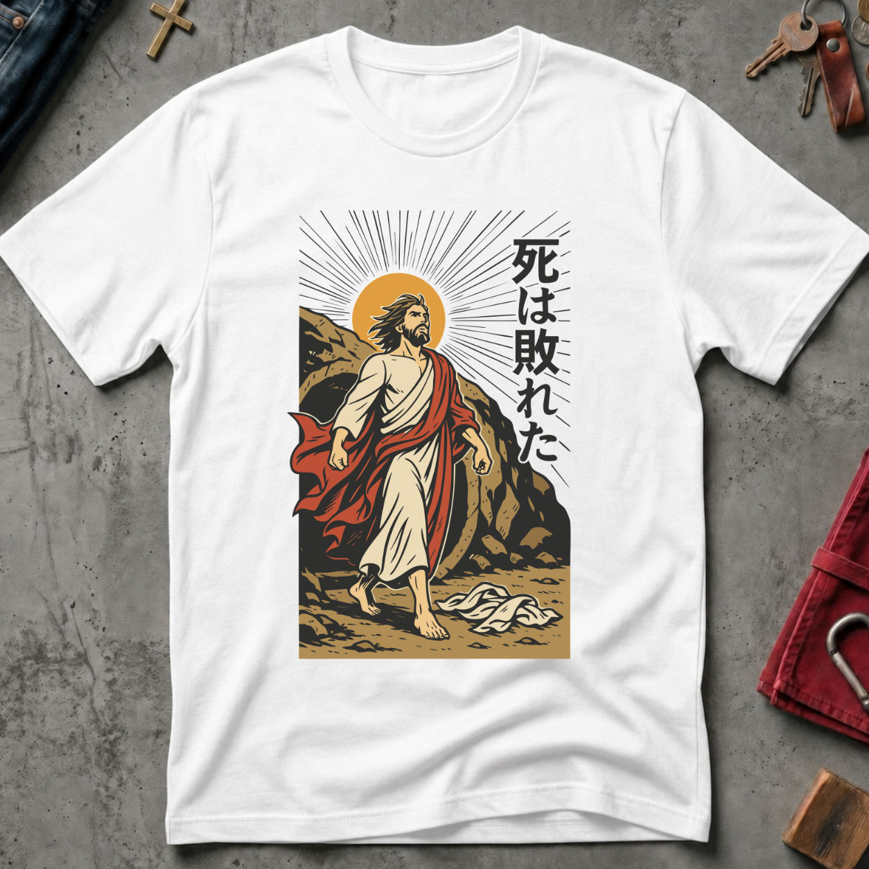 CHRISTIAN MANGA DEATH DEFEATED 1 - Mockup - White