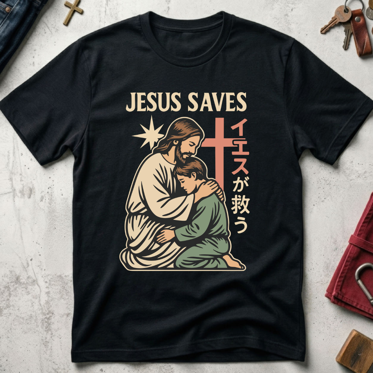 Jesus Saves - Black