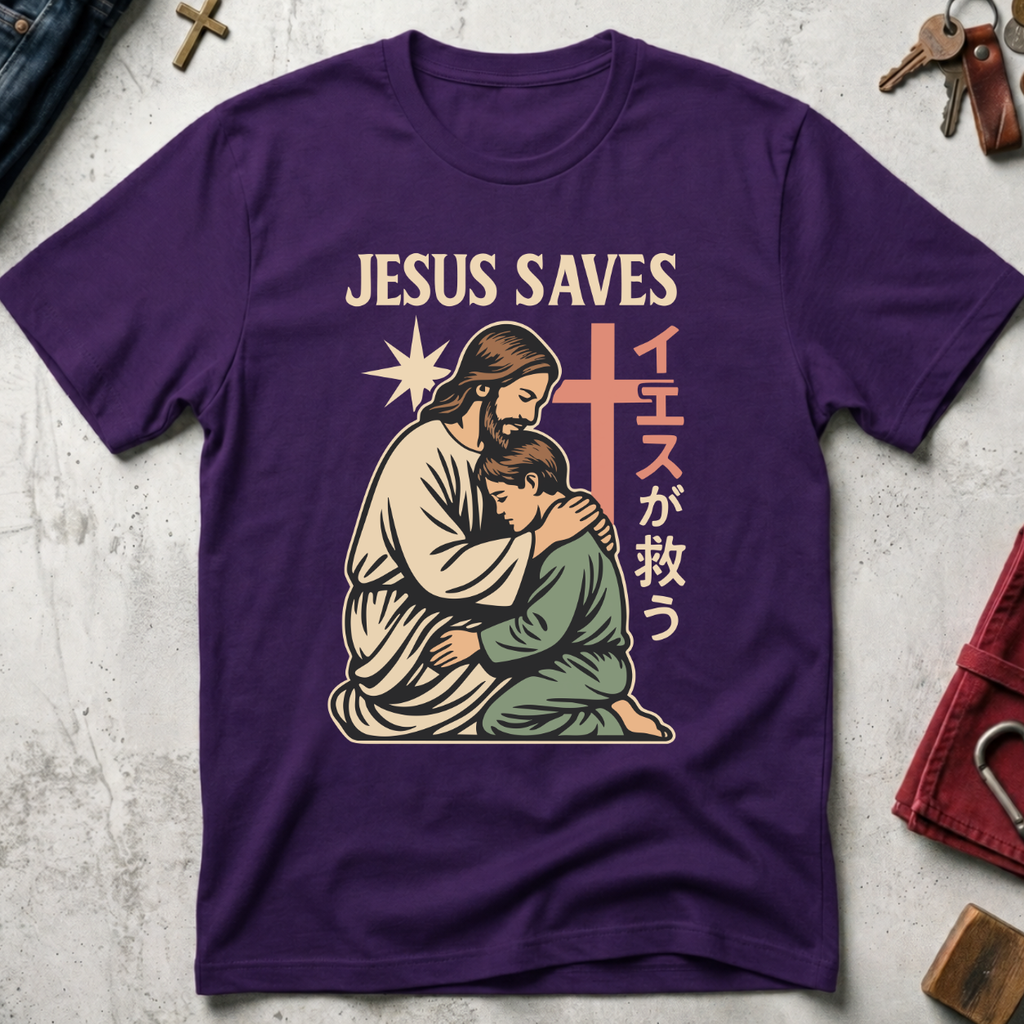 Jesus Saves - Purple