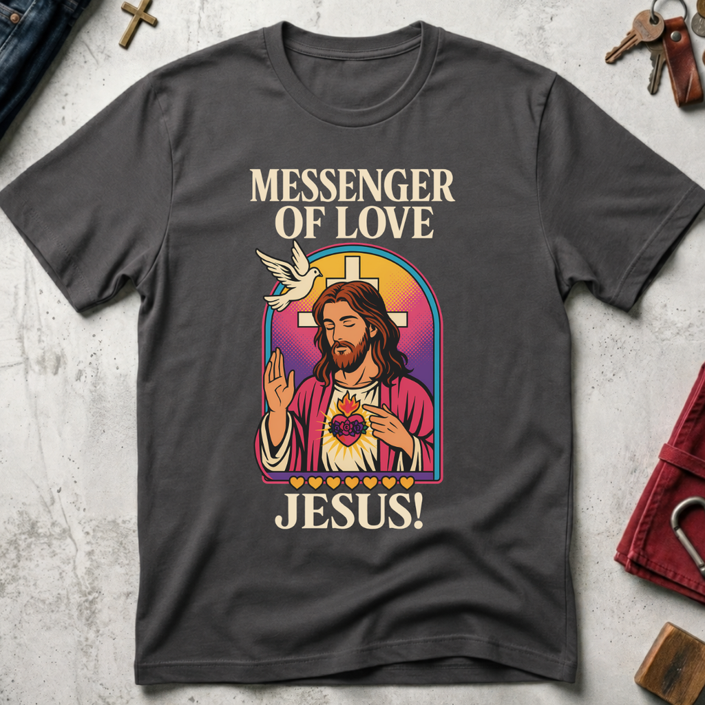 Messenger of Love, Jesus - Charcoal