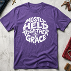 Mostly Held Together by Grace - Heather Purple