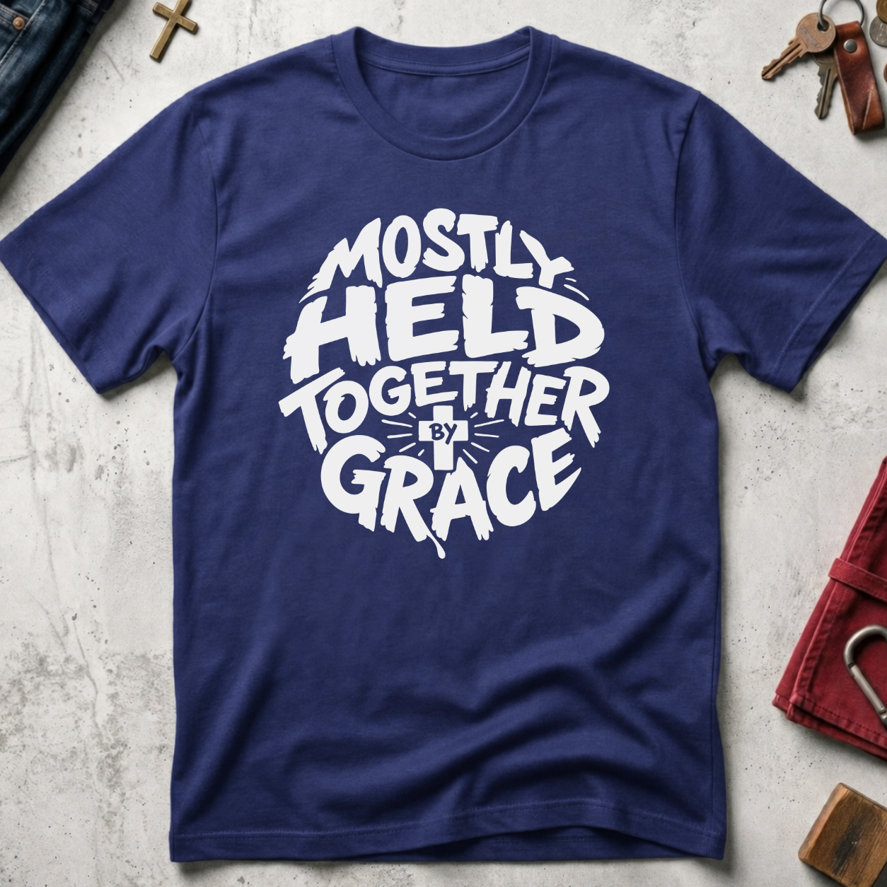 Mostly Held Together by Grace - Metro Blue