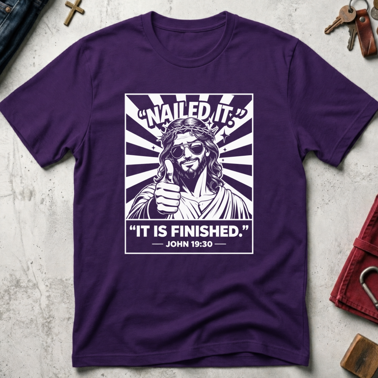 Nailed It, It Is Finished - Purple